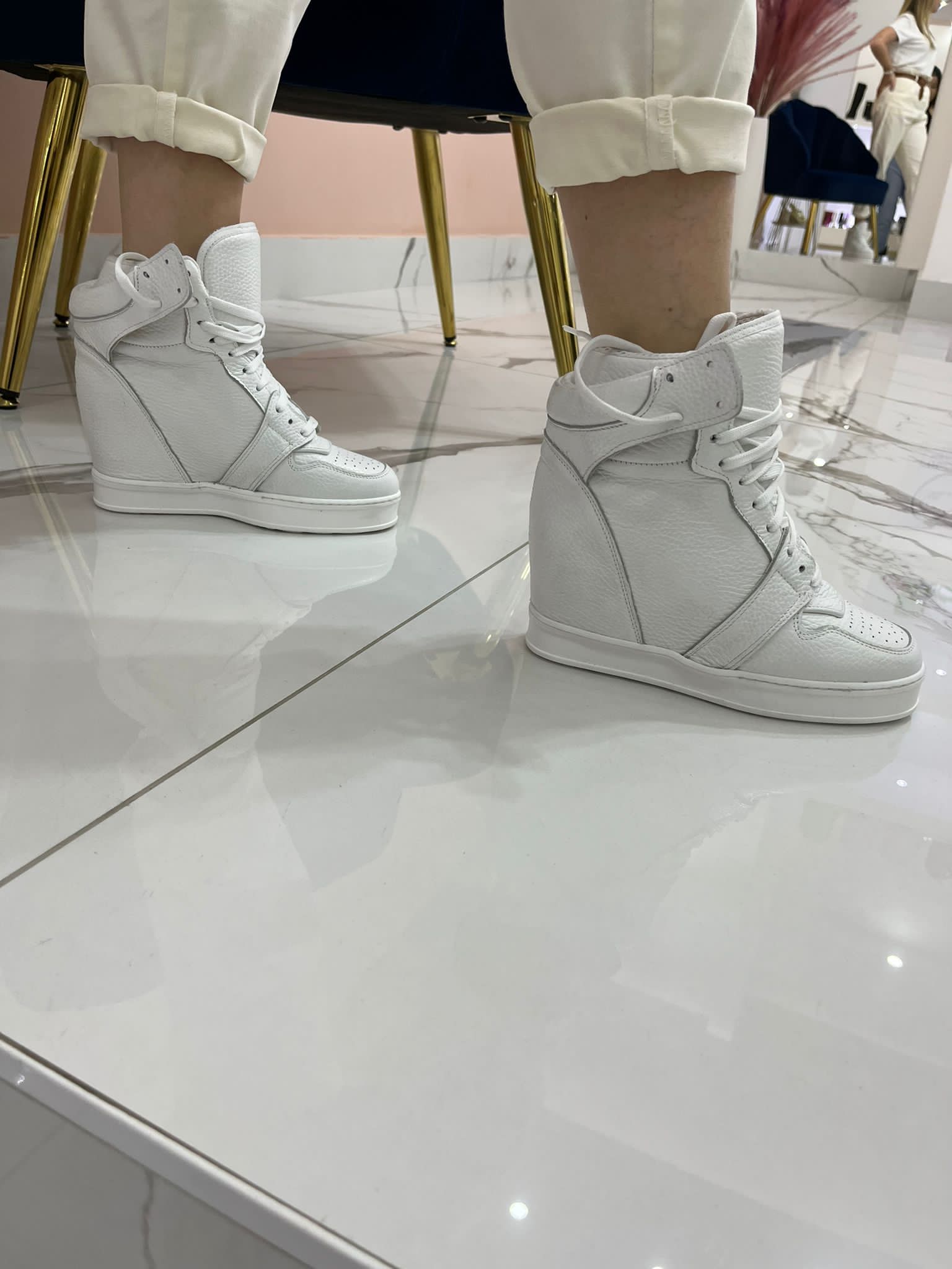 SNEAKERS TOTAL BIANCO ZEPPA VERSIONE 5 UPP CODE JAMMERS LONDON sara moda shoes